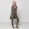 Travel blazer lang Army groen | Amy 132