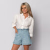 short met print blauw | sirle
