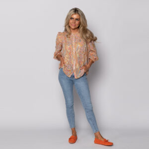 paisley blouse oranje | mette