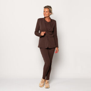 travel broek donkerbruin | amy 134