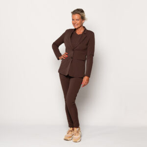 travel broek donkerbruin | amy 134