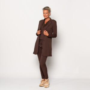 travel broek donkerbruin | amy 134