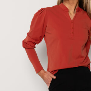 travel blouse pofmouw grijs | amy 037