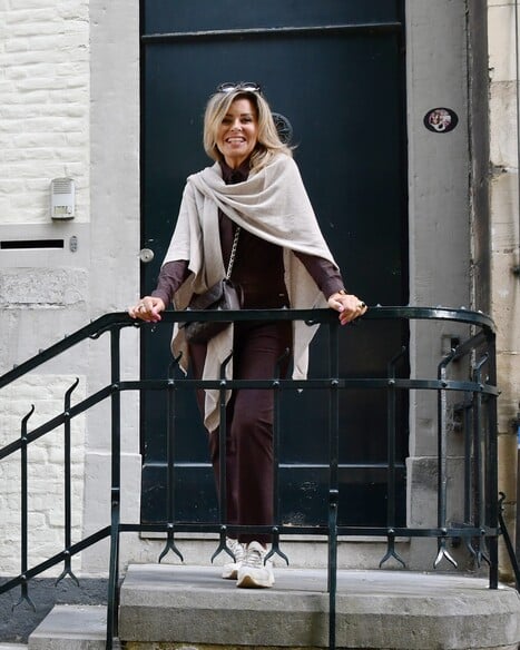 stola met cashmere zand | luna