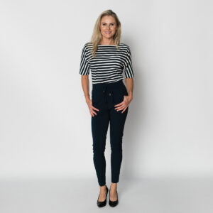 travel top met boothals wit | amy 427