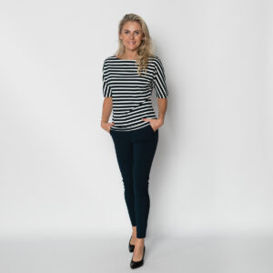 travel top met boothals wit | amy 427