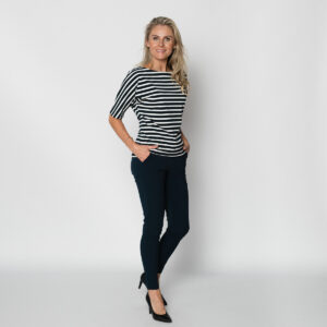 travel top met boothals wit | amy 427