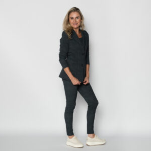 travel bomberjack denim look donkergrijs | amy 463