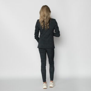 travel bomberjack denim look donkergrijs | amy 463