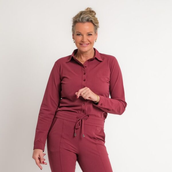 travel gilet bordeaux rood | amy 294