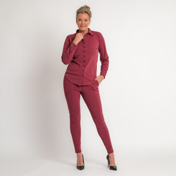 travel gilet bordeaux rood | amy 294