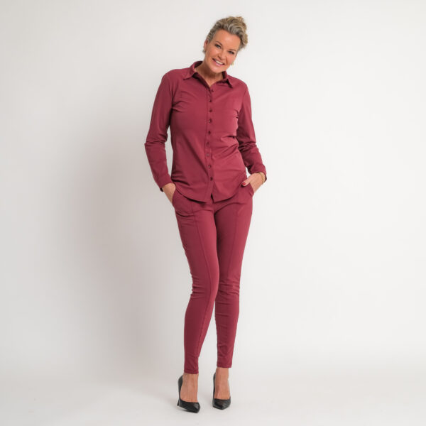 travel gilet bordeaux rood | amy 294
