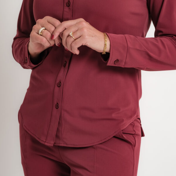 travel gilet bordeaux rood | amy 294