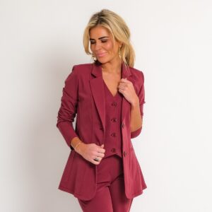 travel gilet bordeaux rood | amy 294