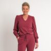 travel gilet bordeaux rood | amy 294