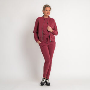 travel gilet bordeaux rood | amy 294