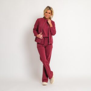 travel gilet bordeaux rood | amy 294