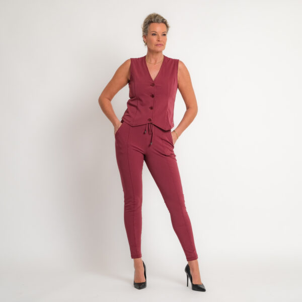travel gilet bordeaux rood | amy 294
