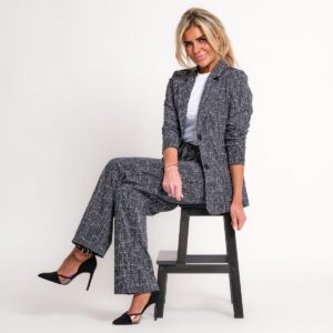 travel blazer met bouclé look | amy 102