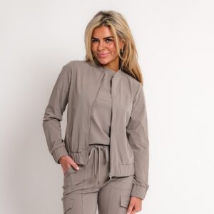 travel top taupe | amy 533