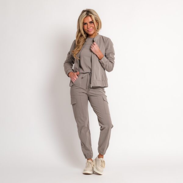 travel top taupe | amy 533