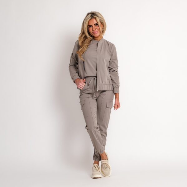 travel top taupe | amy 533