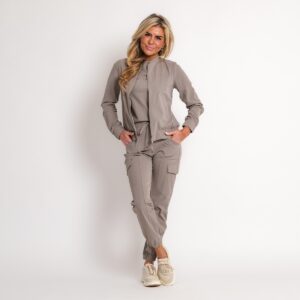 travel top taupe | amy 533