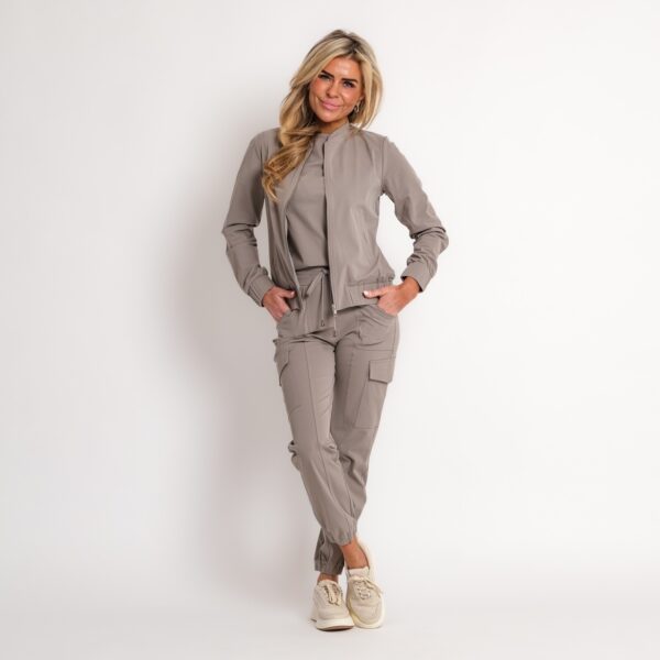 travel top taupe | amy 533