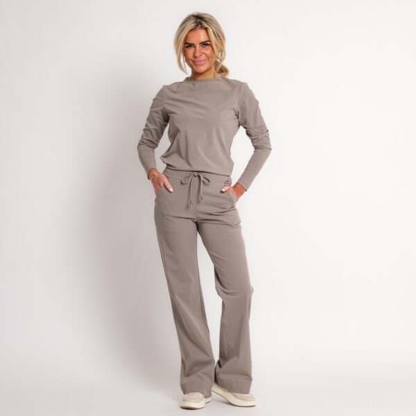 travel top taupe | amy 533