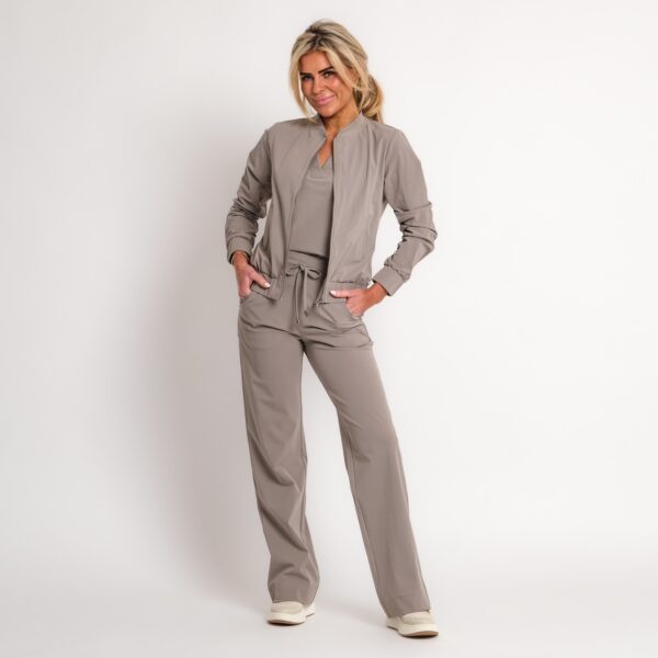 travel top taupe | amy 533
