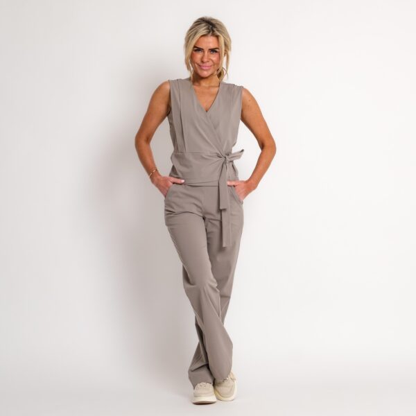 travel top taupe | amy 533