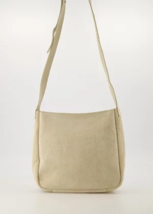 suede schoudertas ecru | estelle