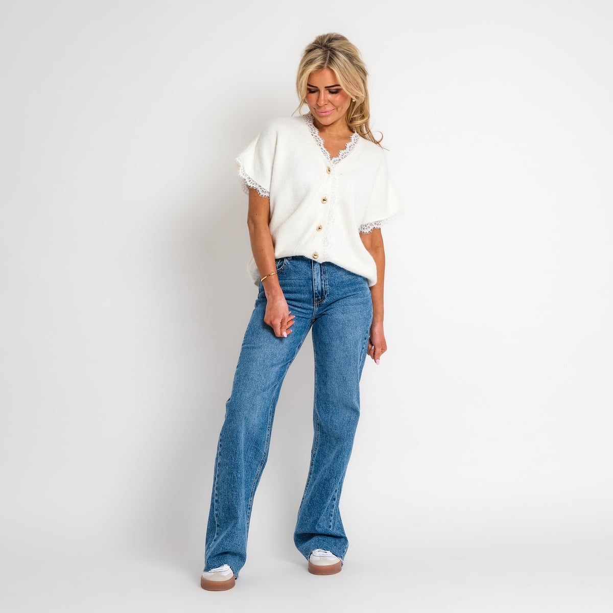 truitje met kanten turtle neck | fleur