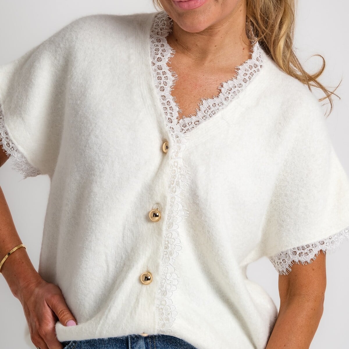 truitje met kanten turtle neck | fleur