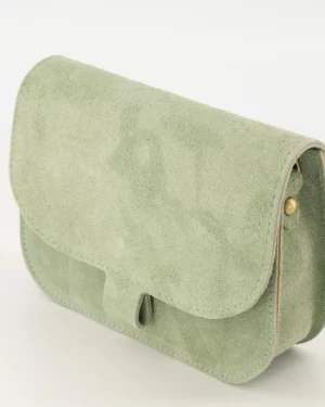 suede crossbody tas zand | feline