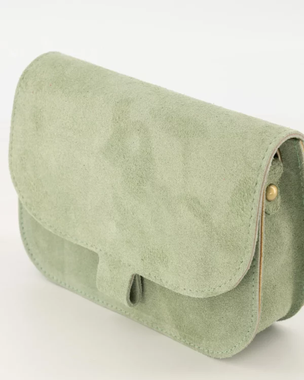 suede crossbody tas zand | feline