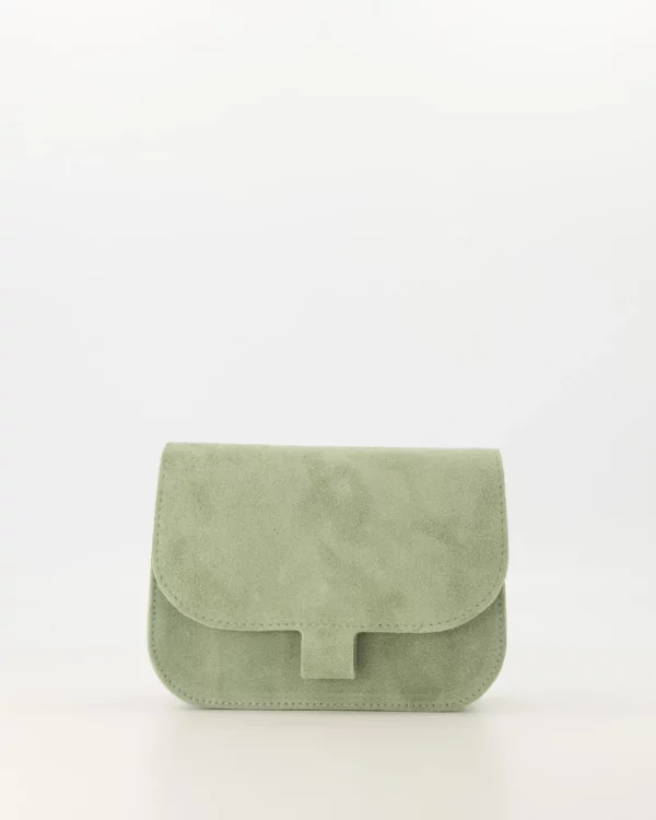 suede crossbody tas zand | feline
