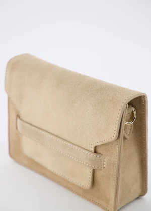 suede crossbody tas beige | janice