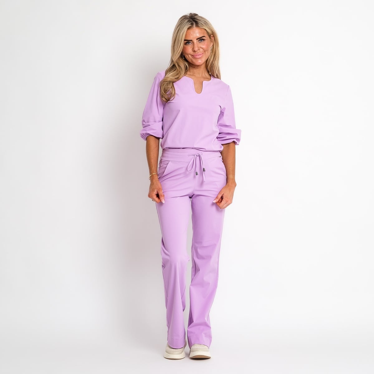 gilet met linnen mix | stevie
