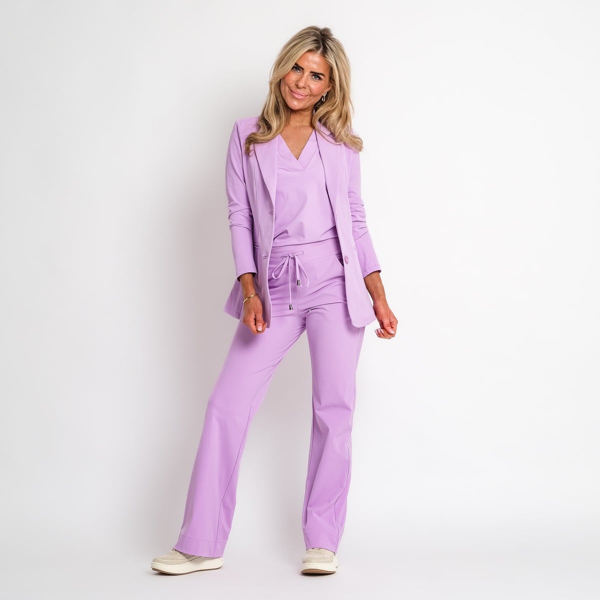 gilet met linnen mix | stevie