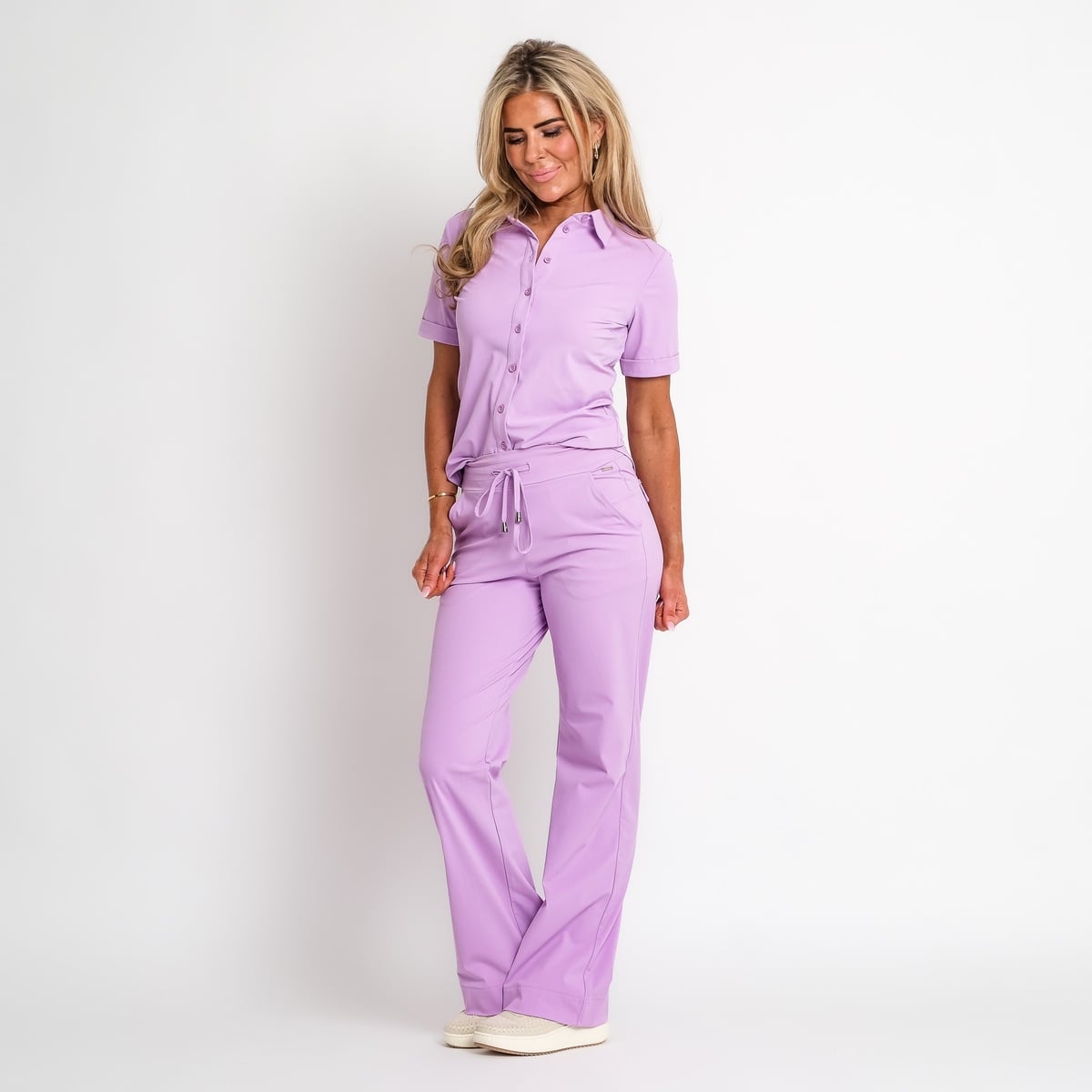 gilet met linnen mix | stevie