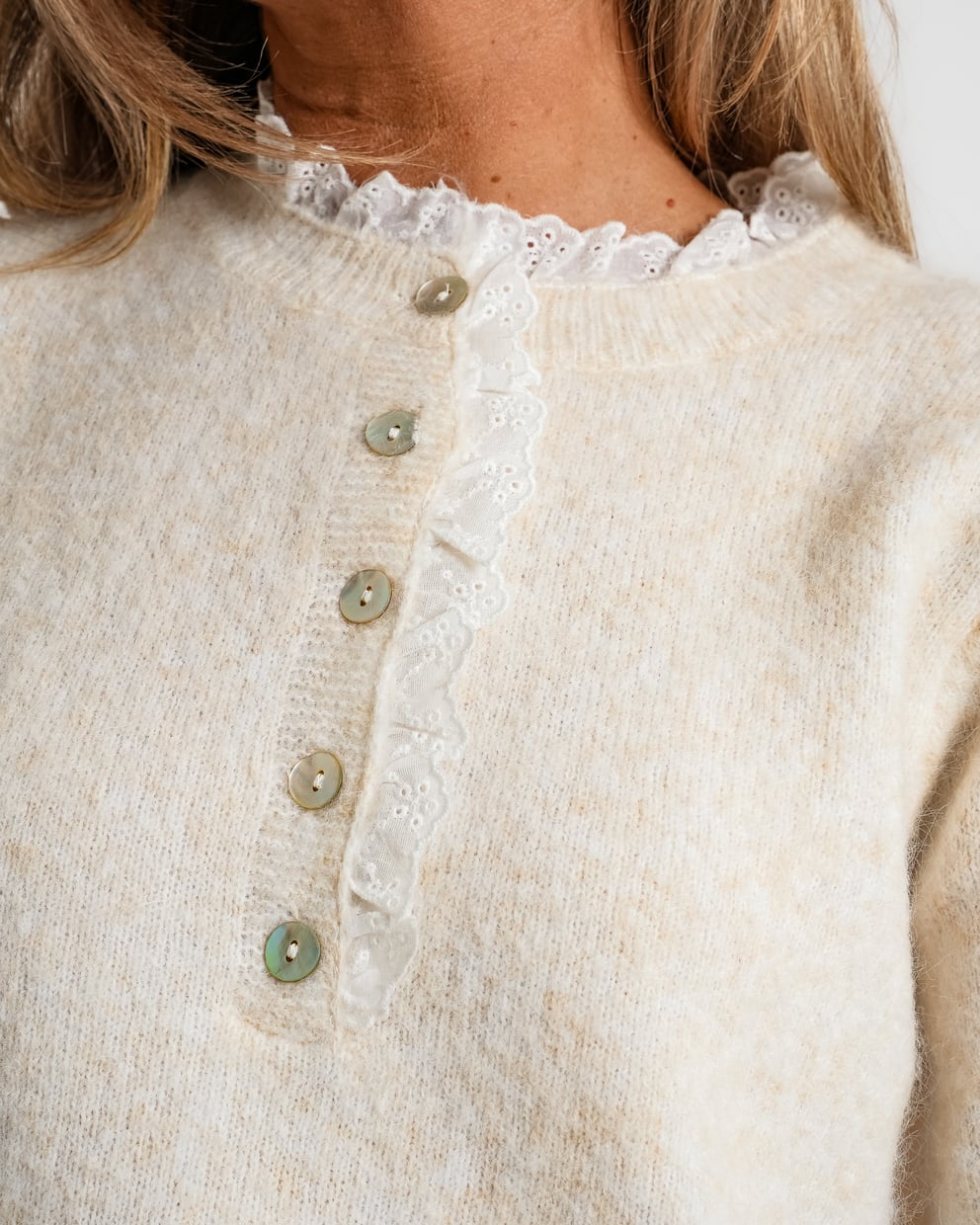 blouse gestreept blauw | merle