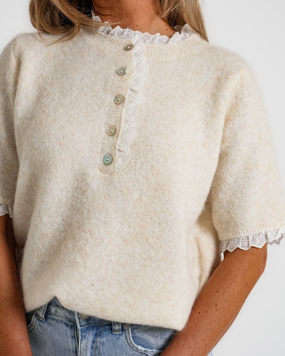 blouse gestreept blauw | merle