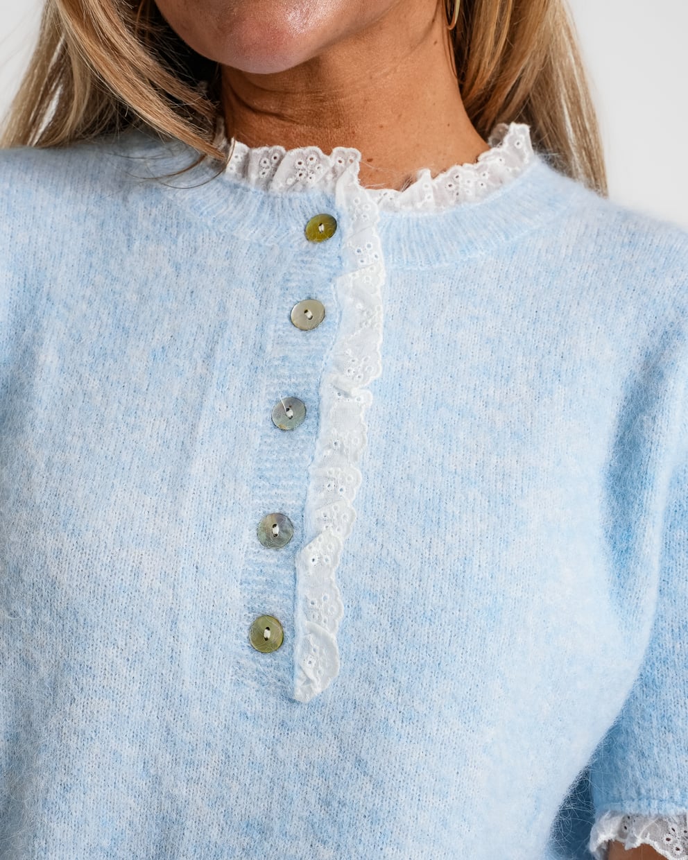 blouse gestreept blauw | merle