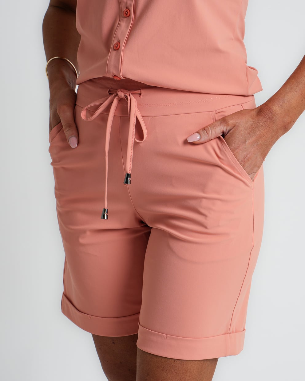 travel blazer met ceintuur sunset clay | amy 823