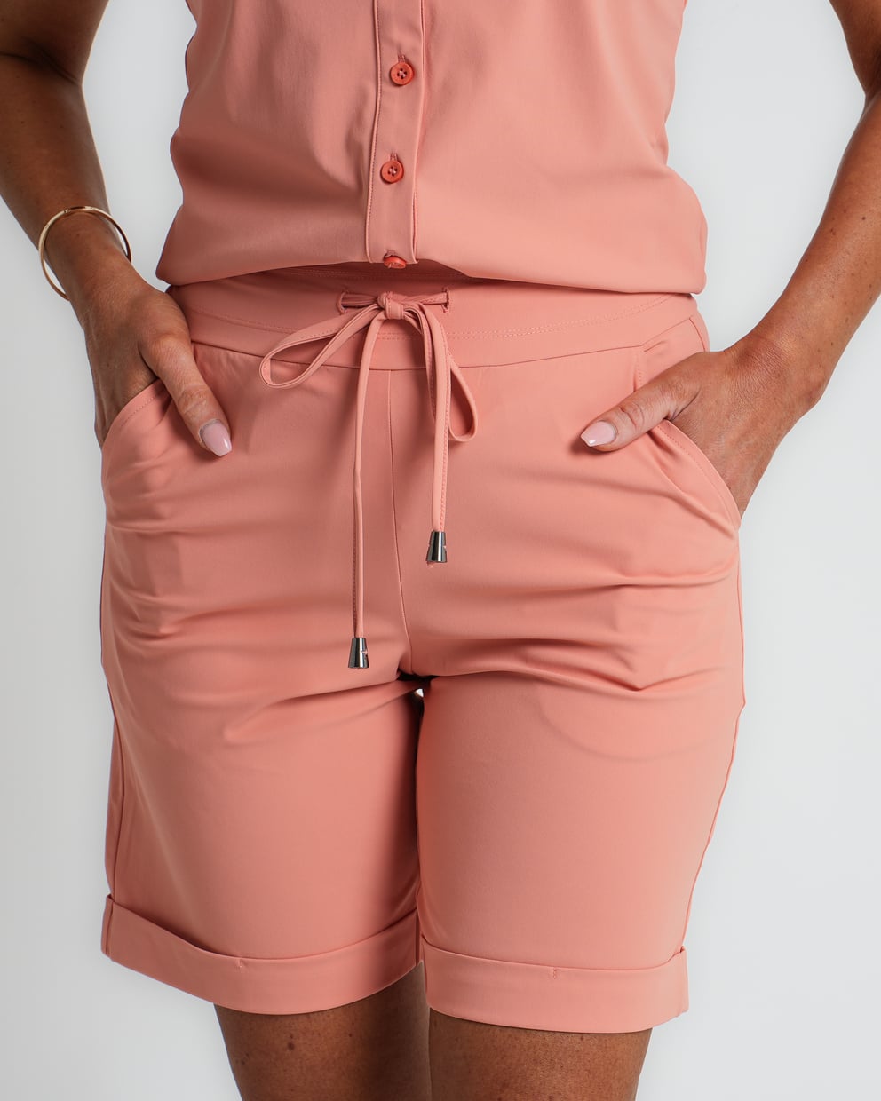 travel blazer met ceintuur sunset clay | amy 823