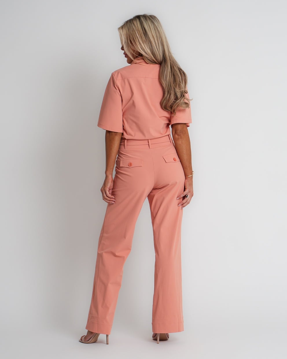travel blazer met ceintuur sunset clay | amy 823