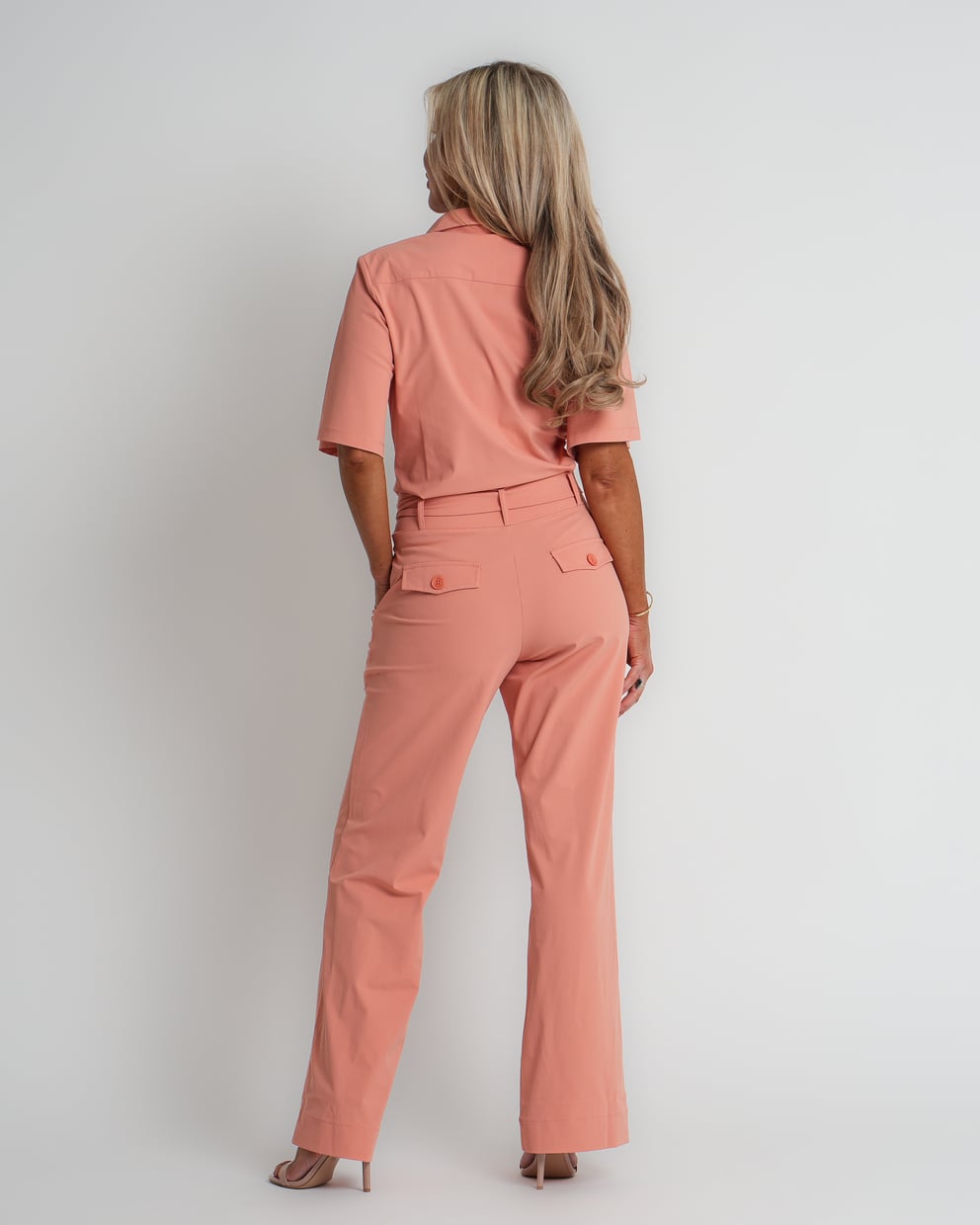 travel blazer met ceintuur sunset clay | amy 823