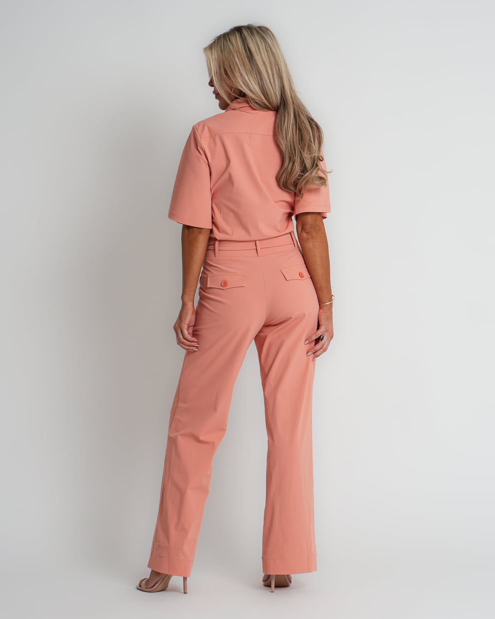 travel blazer met ceintuur sunset clay | amy 823