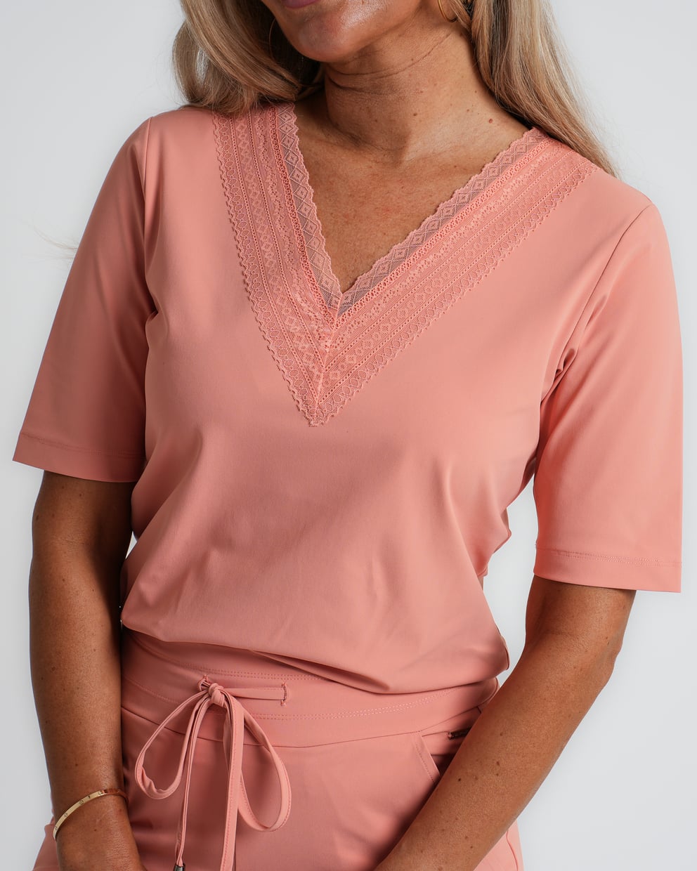 travel blazer met ceintuur sunset clay | amy 823